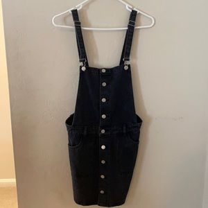 PacSun black overall dress